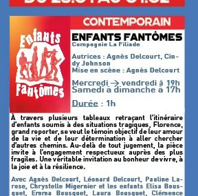 Enfants Fantômes revient au Théo Théâtre du 28 janvier au 1er février 2026